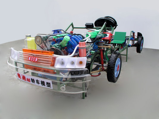 透明整車(chē)模型,汽車(chē)整車(chē)模型,桑塔納汽車(chē)透明模型(圖5)