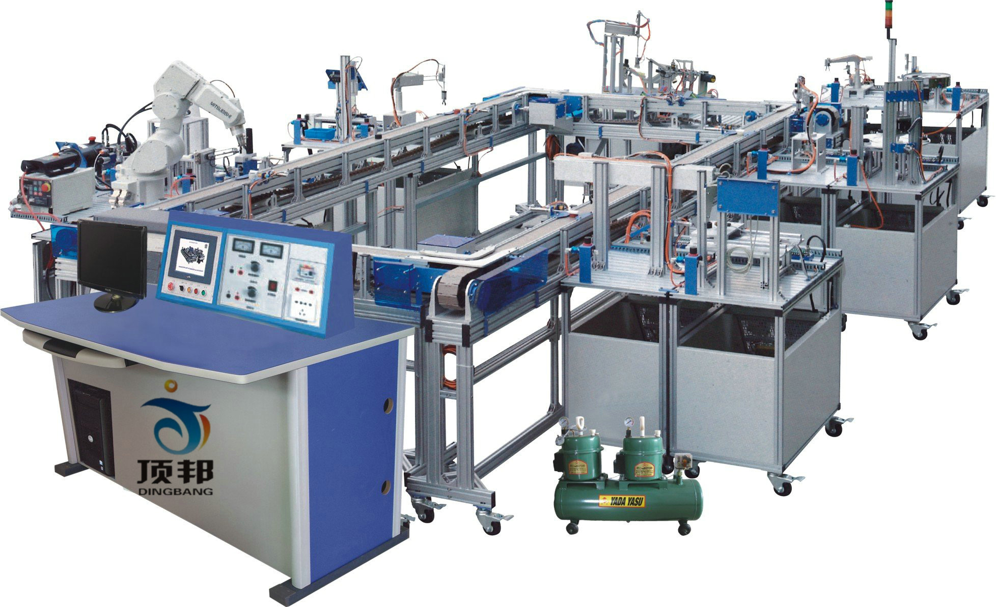 模塊式柔性自動(dòng)環(huán)形生產(chǎn)線實(shí)驗(yàn)系統(tǒng)（工程型）