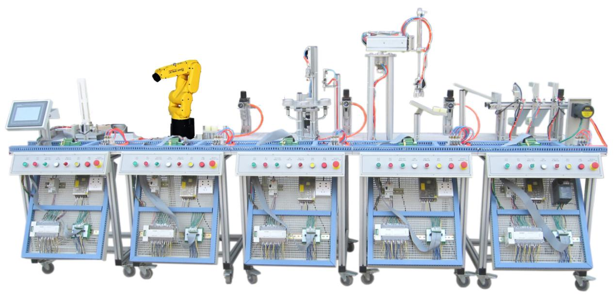 工業(yè)機器人機電自動化實訓(xùn)平臺，機電自動化實訓(xùn)臺(圖1)