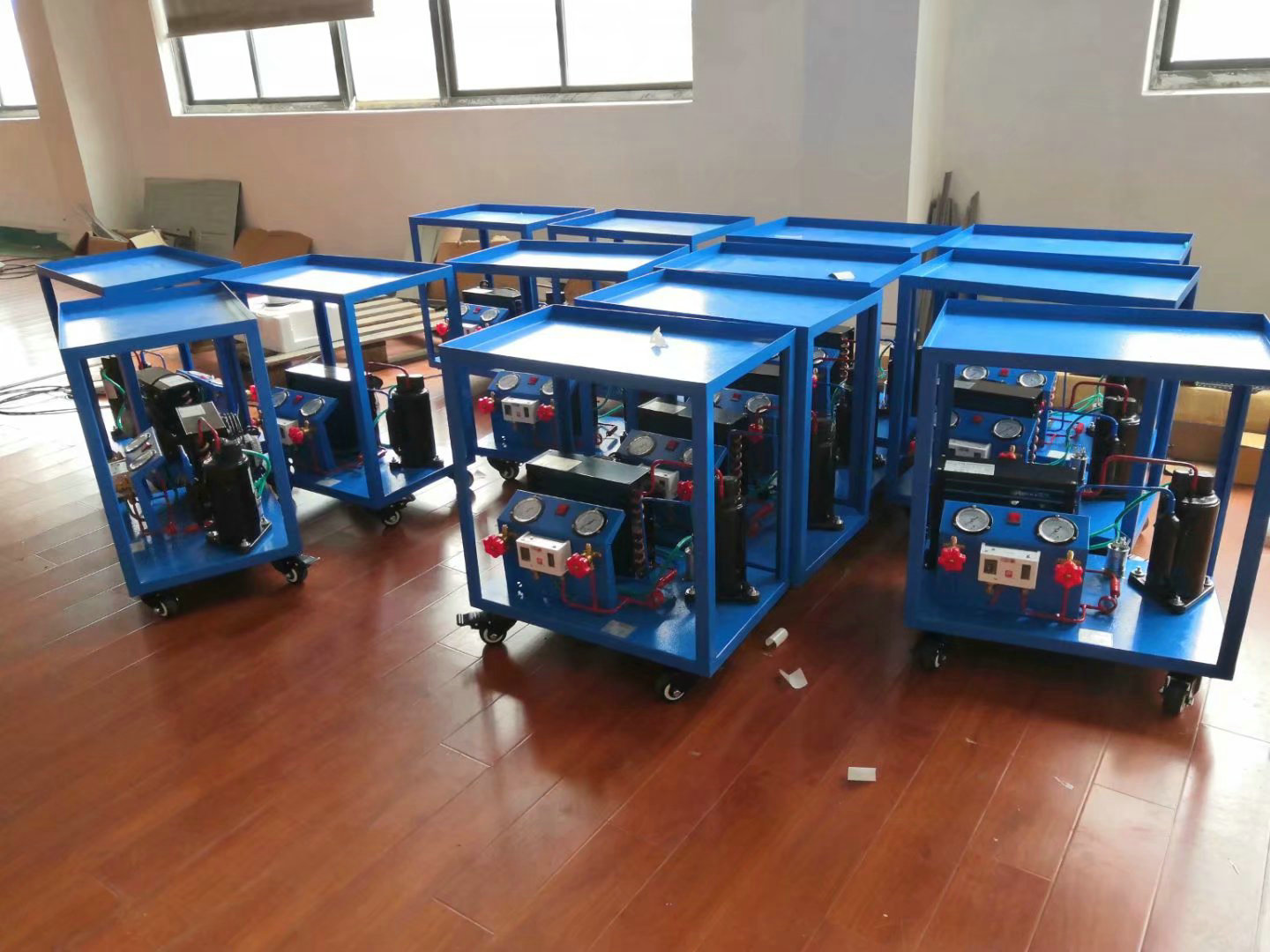 空調加壓、抽真空、制冷劑回收實訓裝置