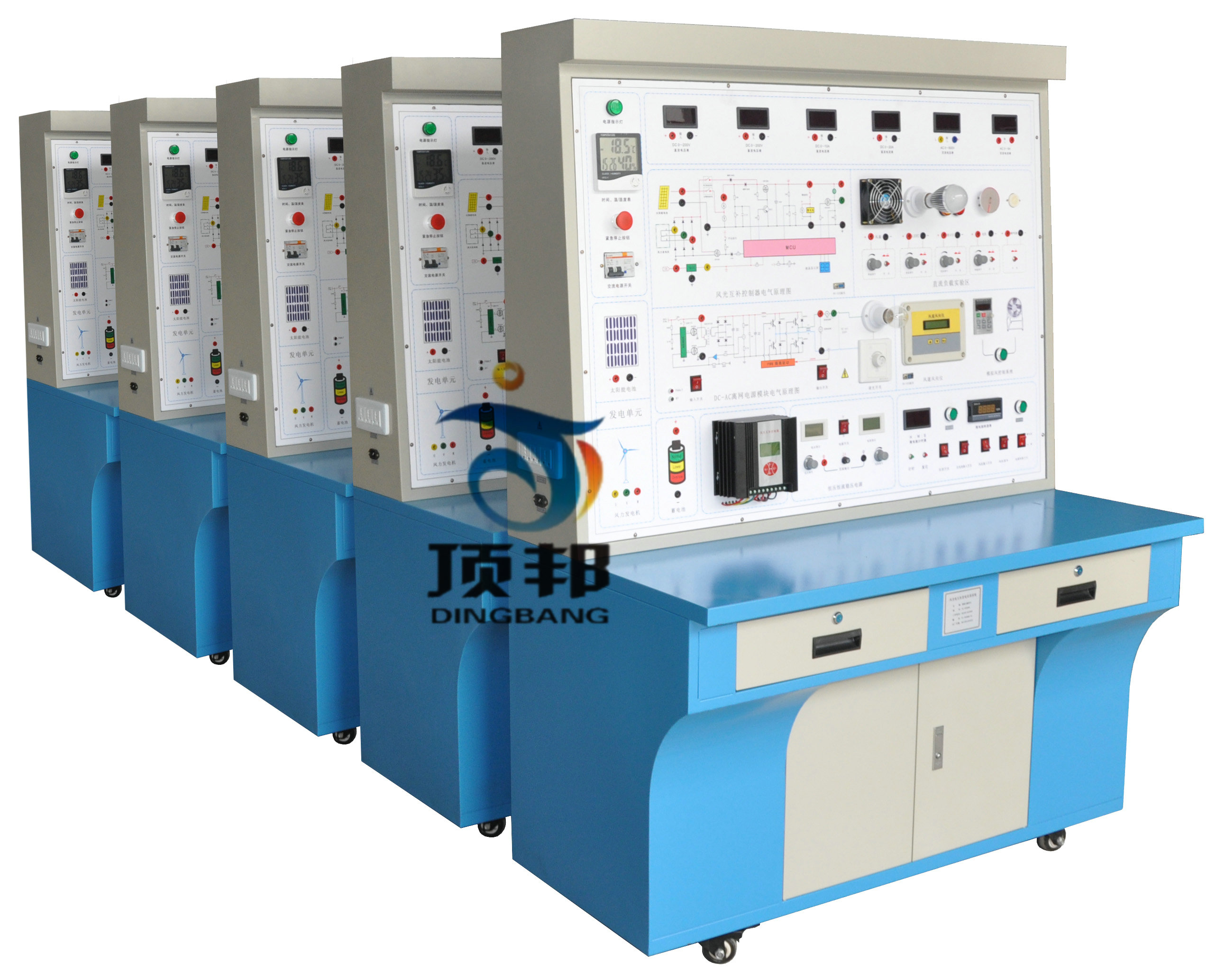 500W風(fēng)光互補(bǔ)并網(wǎng)發(fā)電系統(tǒng)教學(xué)實訓(xùn)臺