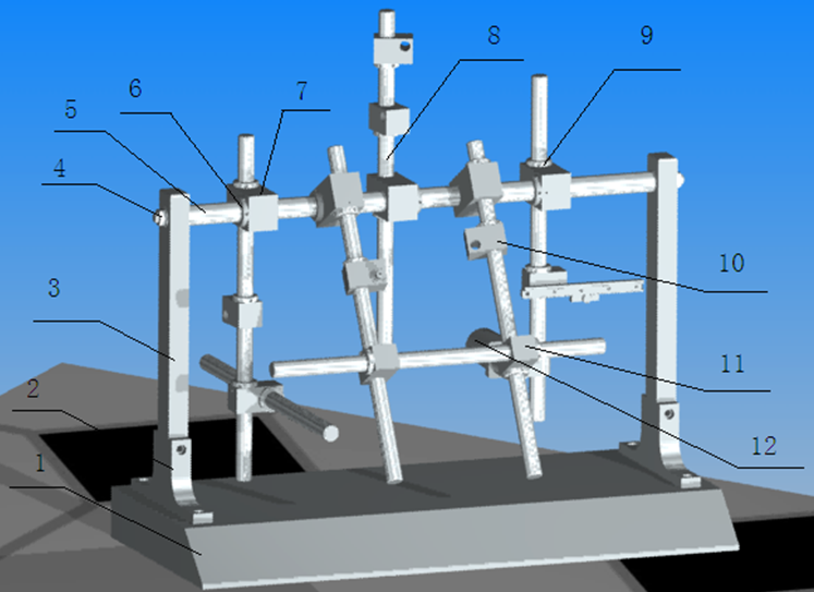 組合機架的三維效果圖