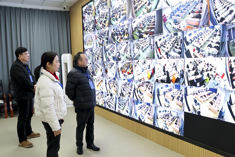 浙江師范大學李盛副校長帶隊巡察期末考試現(xiàn)場(圖2)